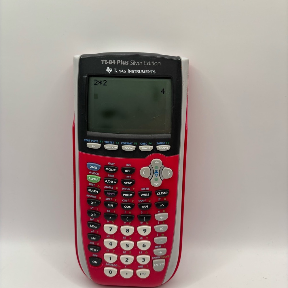 Texas Instruments TI-84 Plus Silver Edition Dark Pink With Cover (Tested/Works). - Picture 5 of 7
